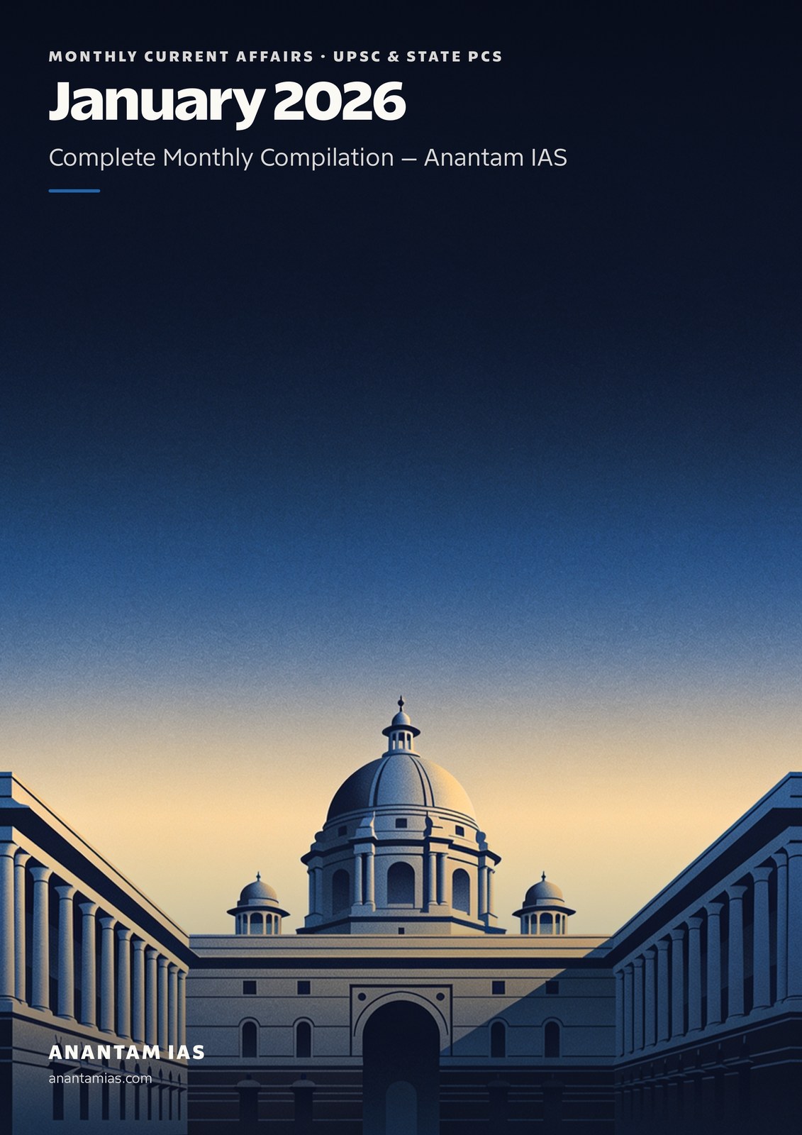 January 2026 Monthly Current Affairs PDF