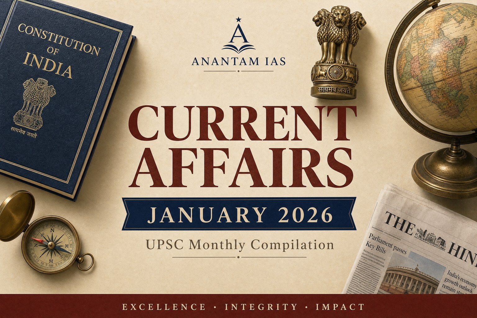 January 2026 Monthly Current Affairs PDF - Anantam IAS