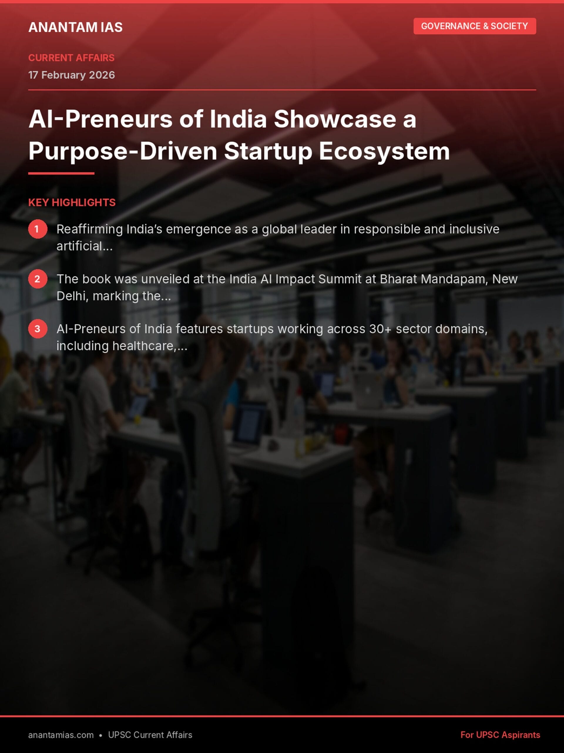 AI-Preneurs of India Showcase a Purpose-Driven Startup Ecosystem infographic