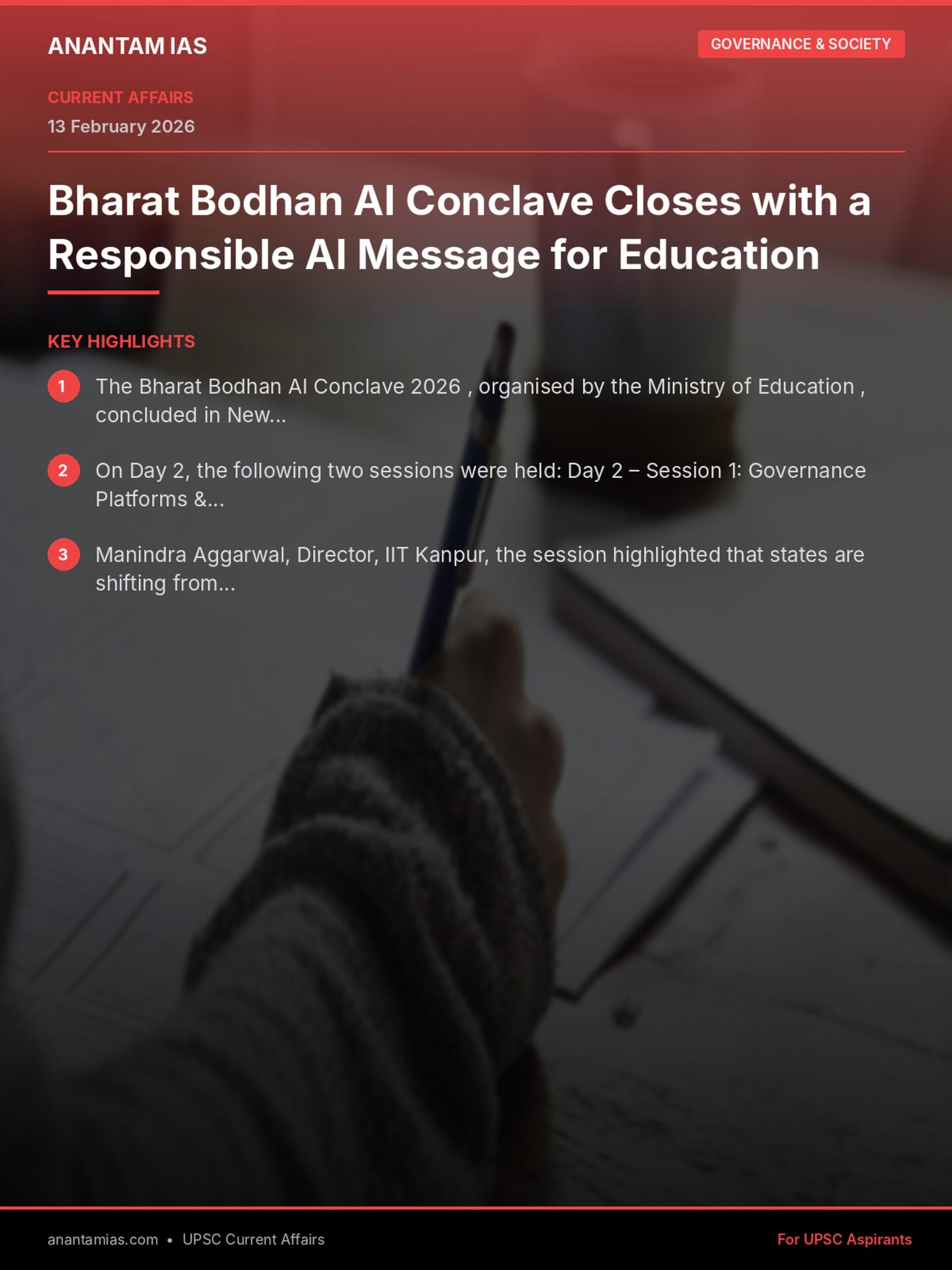 Bharat Bodhan AI Conclave Closes with a Responsible AI Message for Education infographic