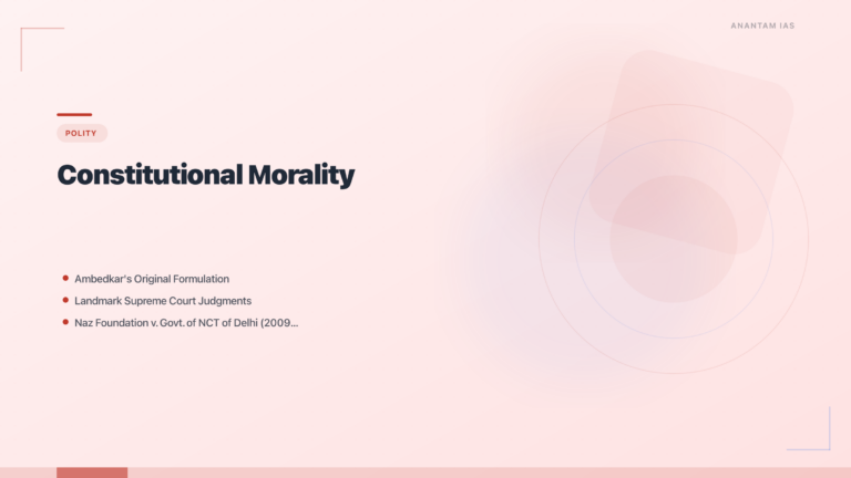 Constitutional Morality: Meaning, Significance & UPSC Relevance featured image