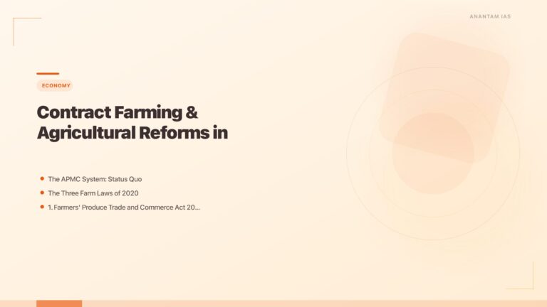 Contract Farming & Agricultural Reforms in India featured image