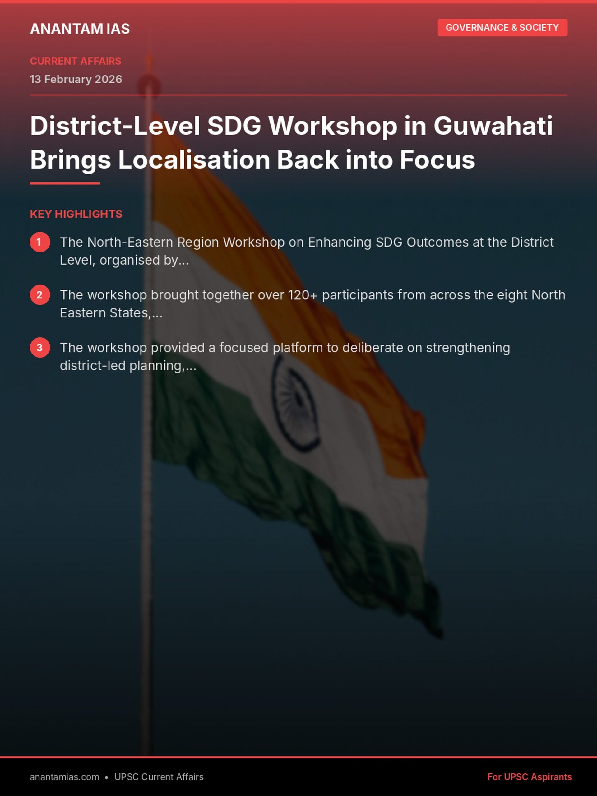 District-Level SDG Workshop in Guwahati Brings Localisation Back into Focus infographic