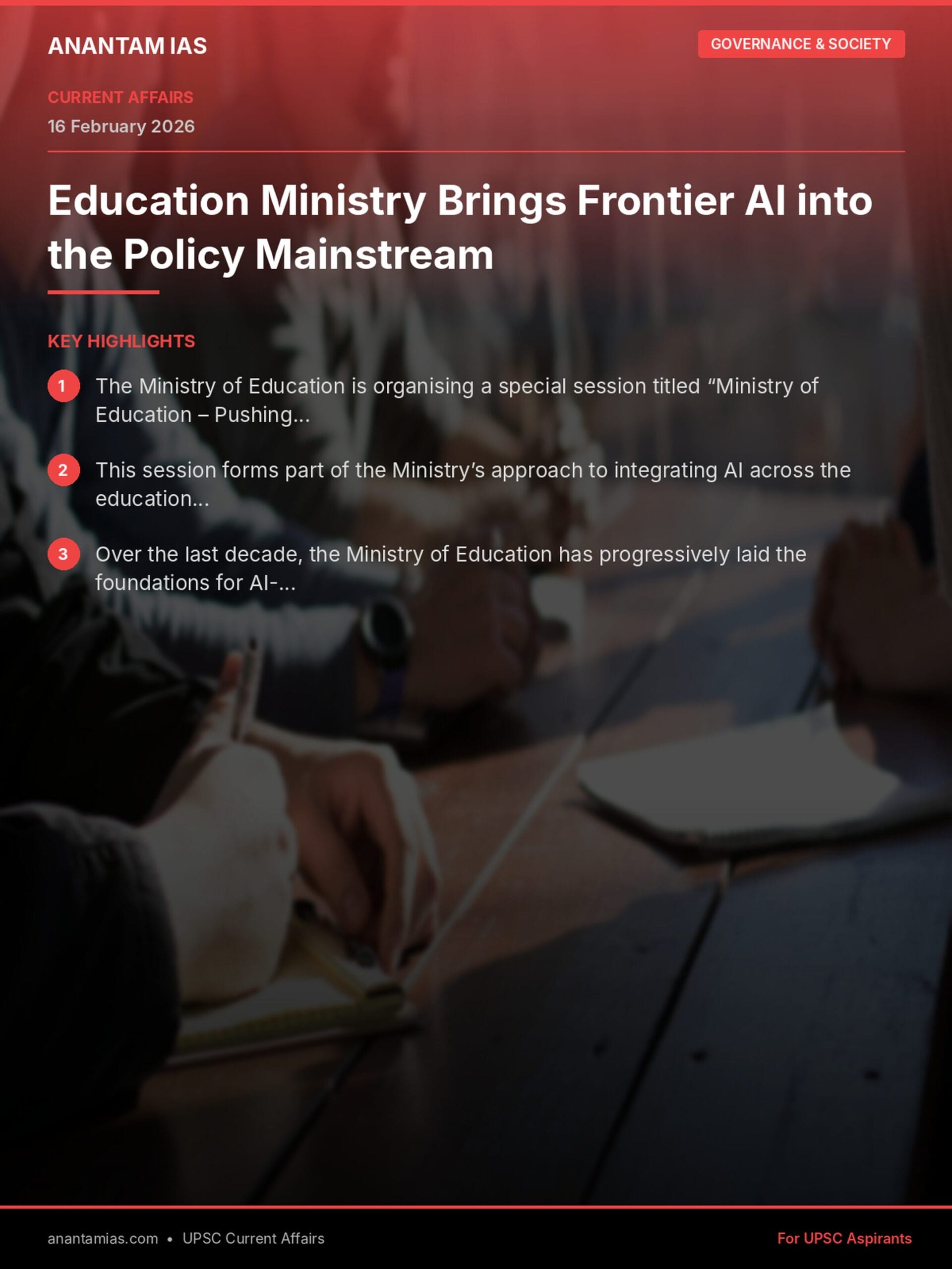 Education Ministry Brings Frontier AI into the Policy Mainstream infographic