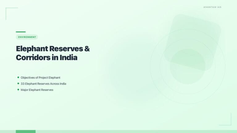 Elephant Reserves & Corridors in India: Project Elephant Complete Guide for UPSC featured image