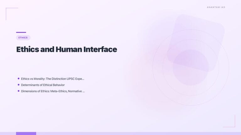 Ethics and Human Interface: Foundations for UPSC GS Paper IV featured image