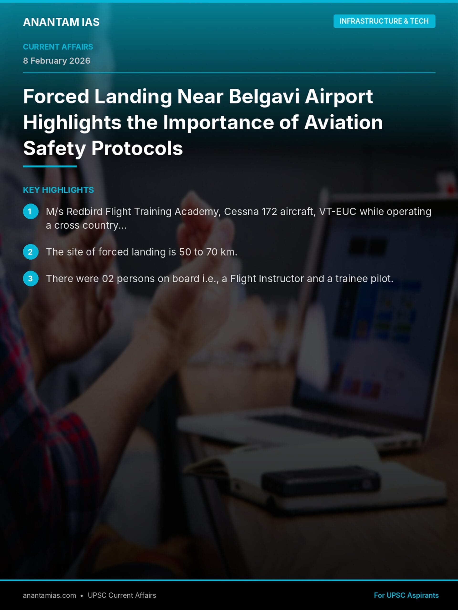 Forced Landing Near Belgavi Airport Highlights the Importance of Aviation Safety Protocols infographic