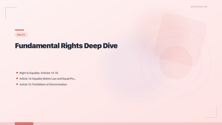 Fundamental Rights Deep Dive: Articles 14-30 with Landmark Cases featured image