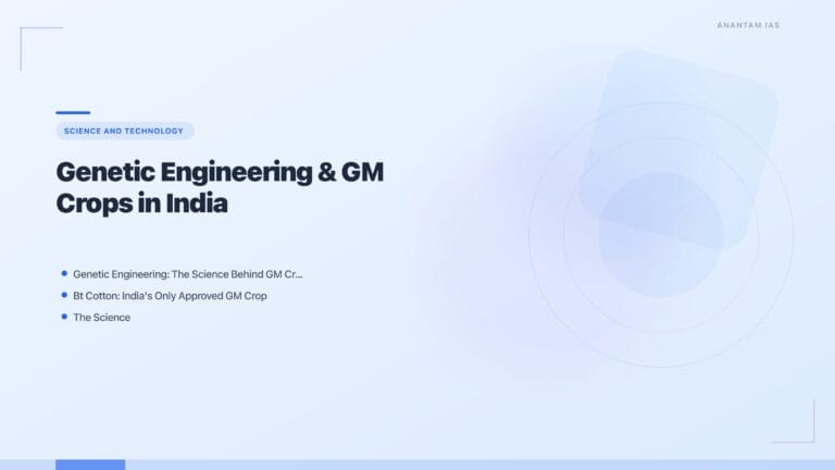 Genetic Engineering & GM Crops in India: Bt Cotton to GM Mustard for UPSC featured image