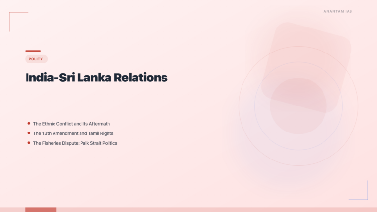India-Sri Lanka Relations: Fisheries Dispute, Economic Crisis, China Factor & Tamil Issue featured image