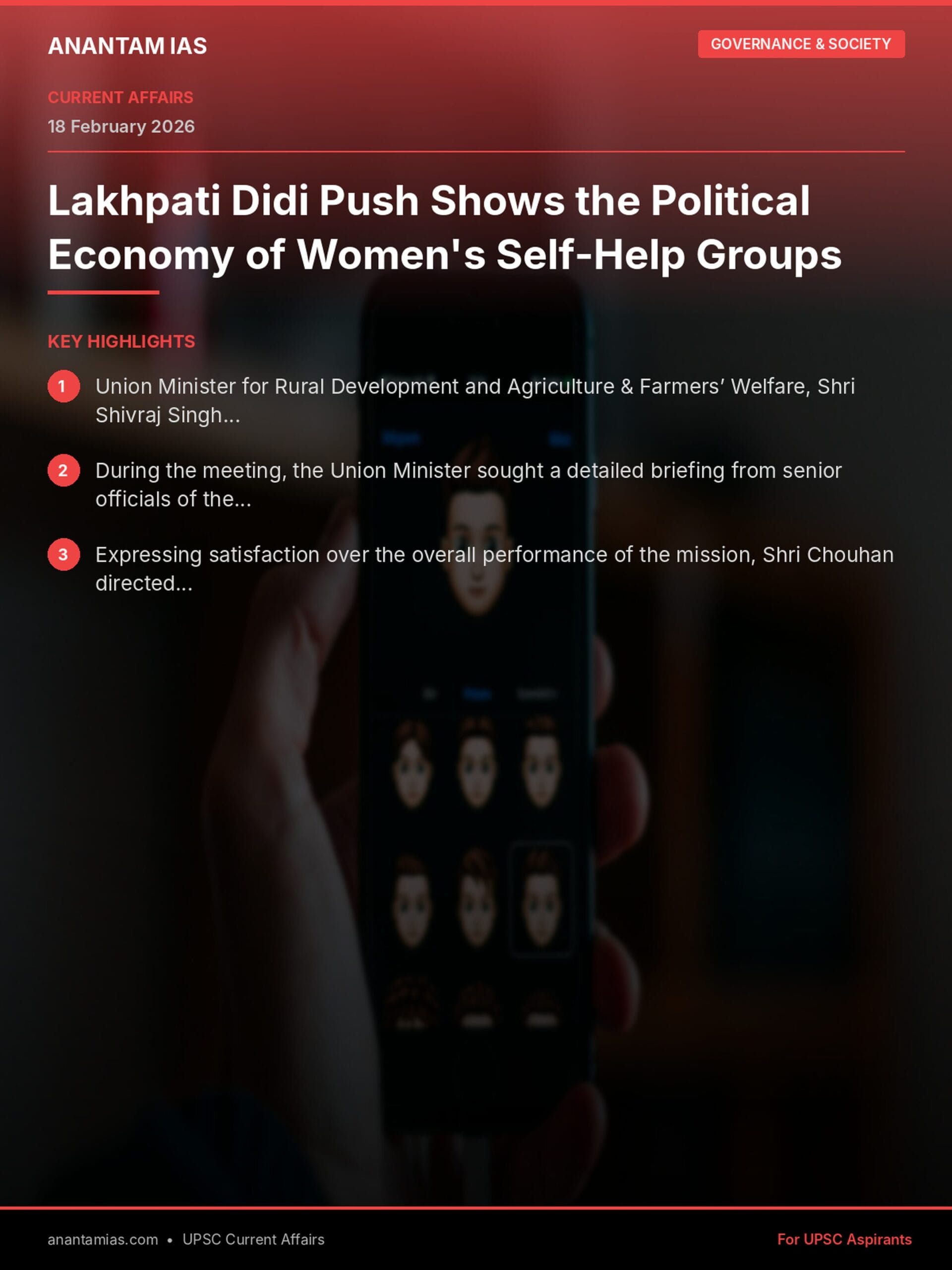 Lakhpati Didi Push Shows the Political Economy of Women's Self-Help Groups infographic