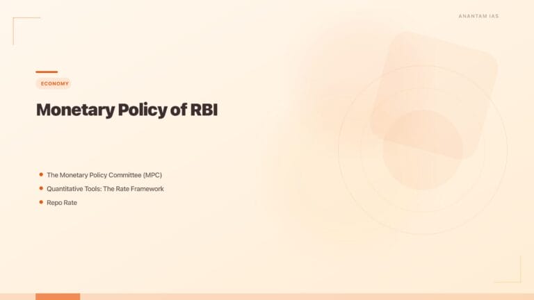 Monetary Policy of RBI: CRR, SLR, Repo Rate & All Tools Explained for UPSC featured image