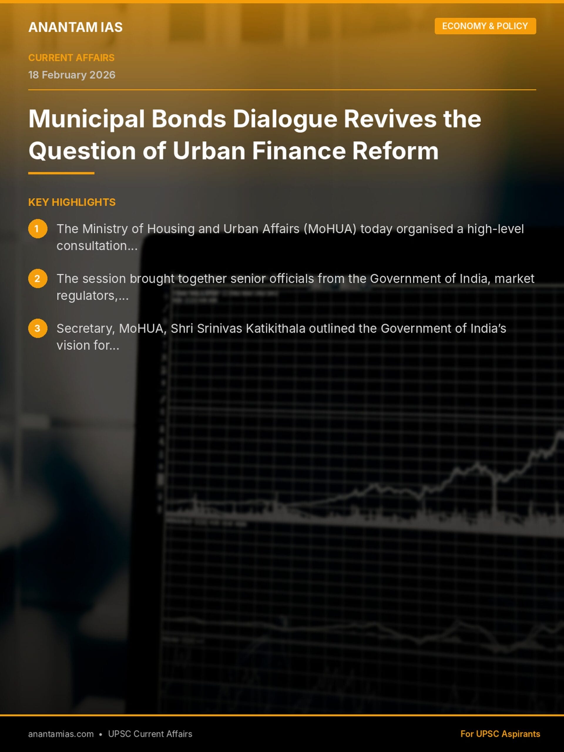 Municipal Bonds Dialogue Revives the Question of Urban Finance Reform infographic