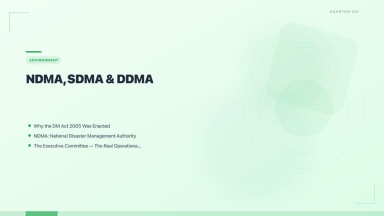 NDMA, SDMA & DDMA: India's Disaster Management Framework featured image