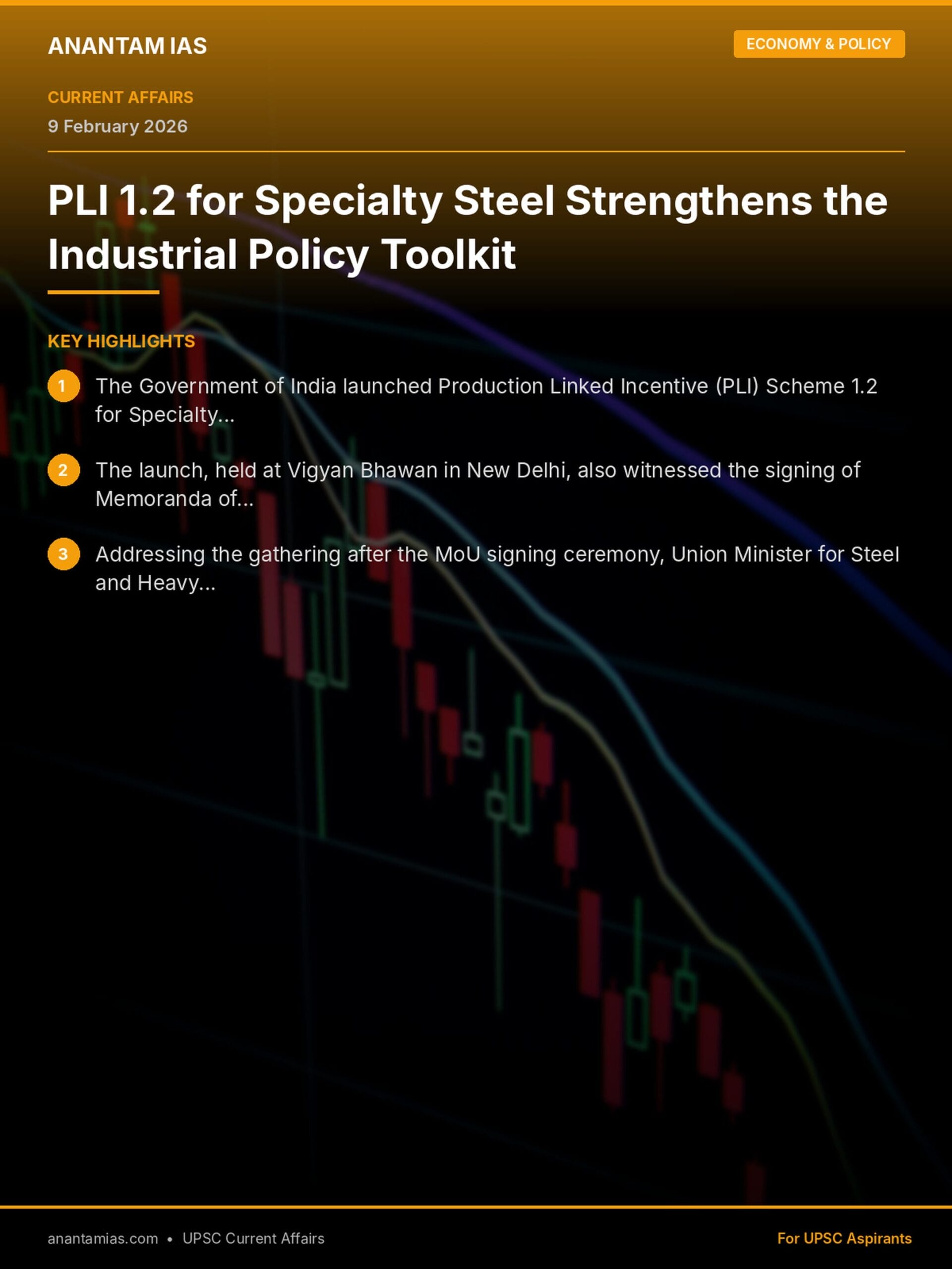 PLI 1.2 for Specialty Steel Strengthens the Industrial Policy Toolkit infographic