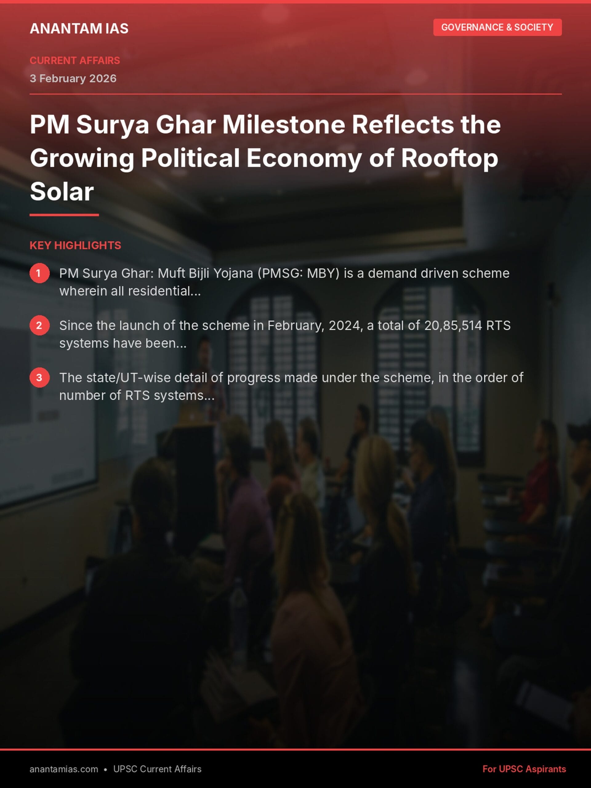 PM Surya Ghar Milestone Reflects the Growing Political Economy of Rooftop Solar infographic
