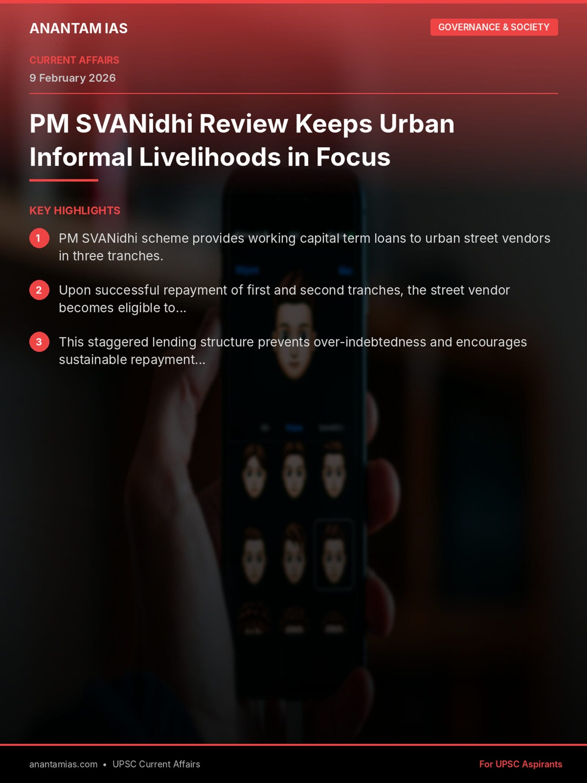 PM SVANidhi Review Keeps Urban Informal Livelihoods in Focus infographic
