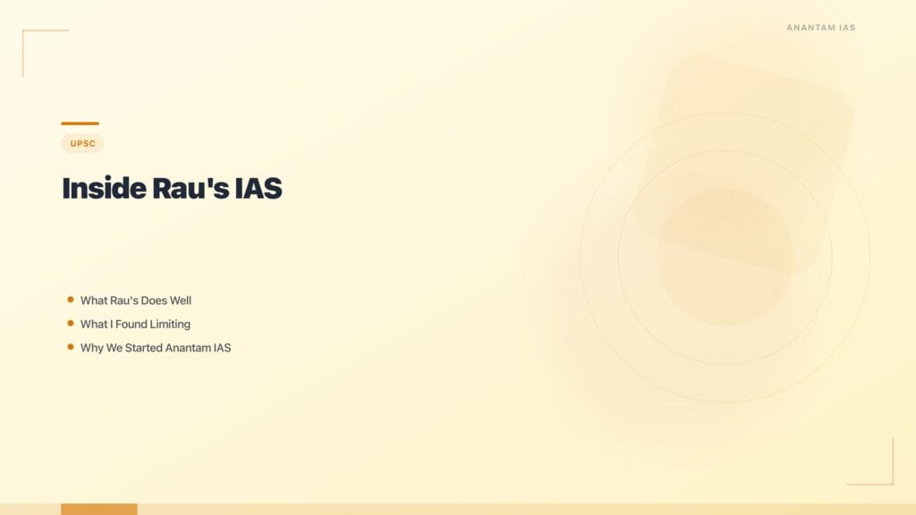 Inside Rau's IAS: What Our Faculty Learned & Brought to Anantam featured image