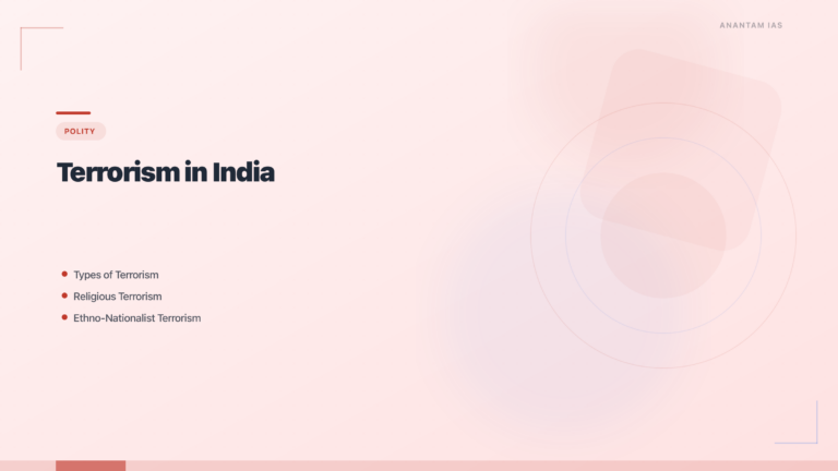 Terrorism in India: Types, Financing & Counter-Terror Framework for UPSC featured image