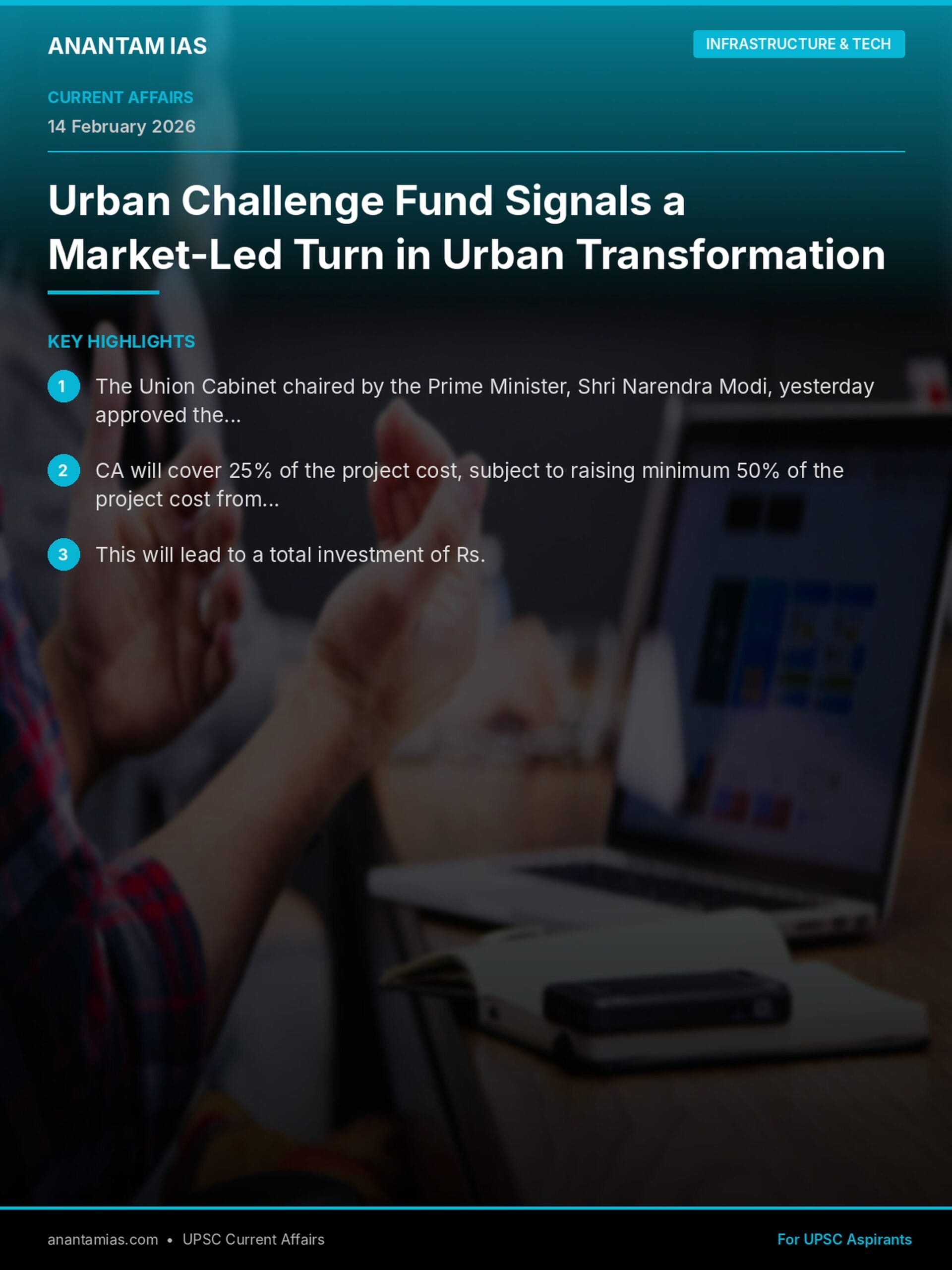 Urban Challenge Fund Signals a Market-Led Turn in Urban Transformation infographic