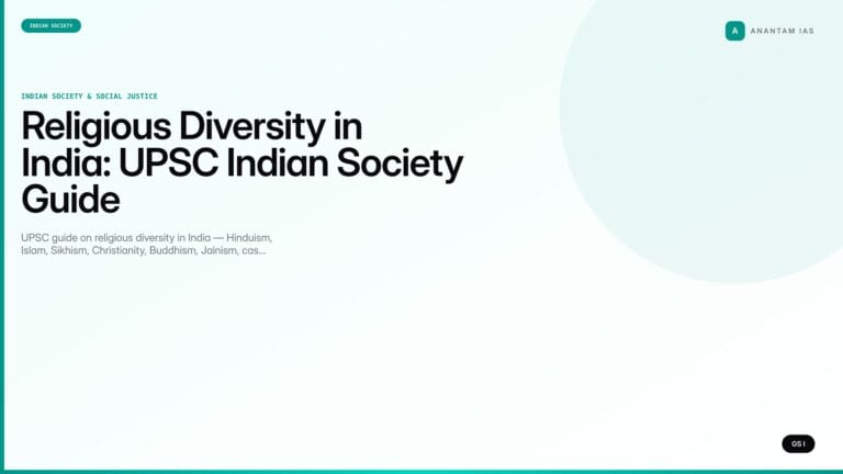 Religious Diversity in India: UPSC Indian Society Guide — UPSC featured image