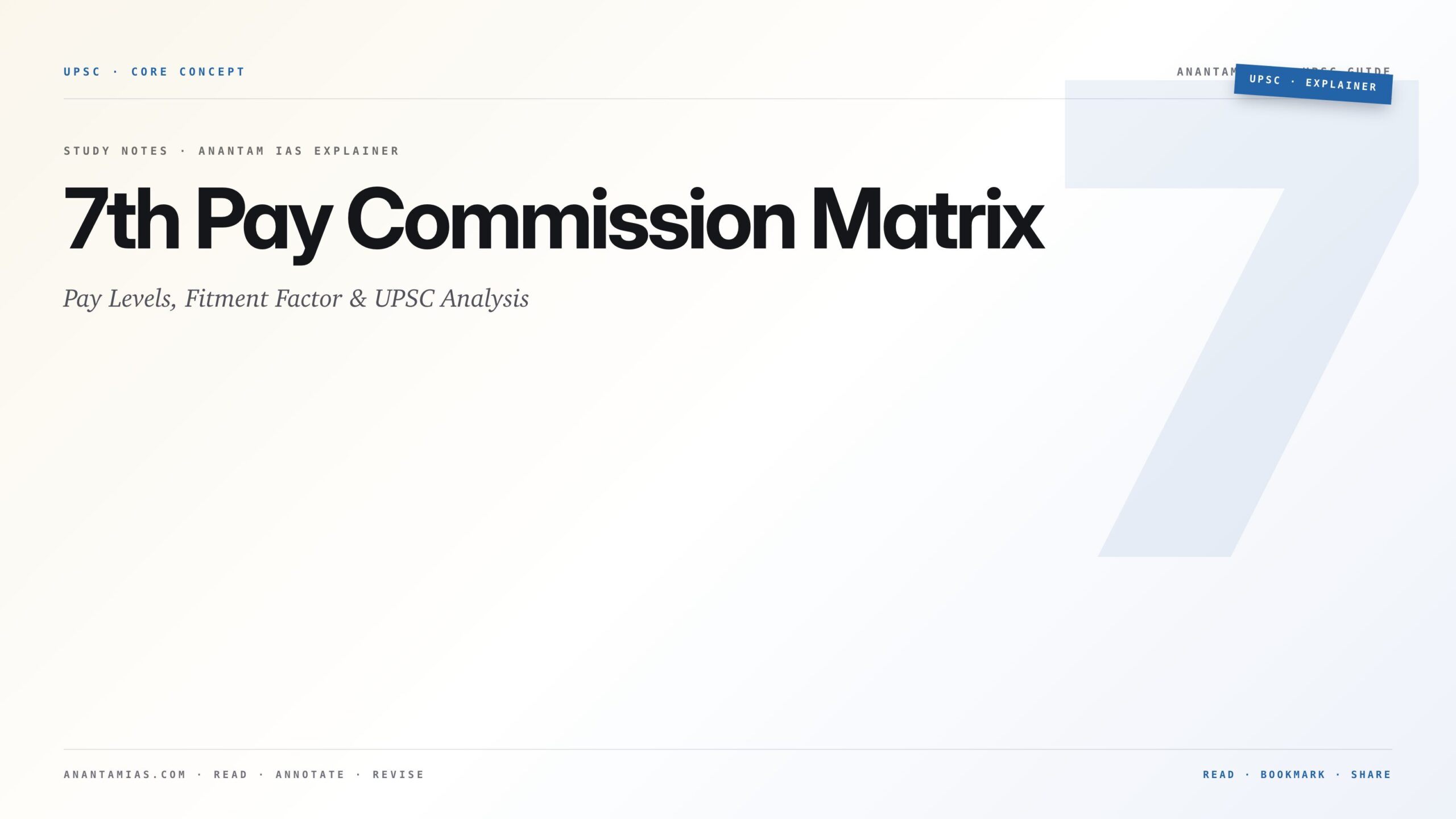 Level Matrix 7th Pay Commission Matrix: Pay Levels, Fitment Factor & UPSC Analysis ...