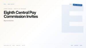 Eighth Central Pay Commission Invites Representations — featured card for Anantam IAS UPSC guide.