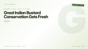 Great Indian Bustard Conservation Gets Fresh Attention — featured card for Anantam IAS UPSC guide.