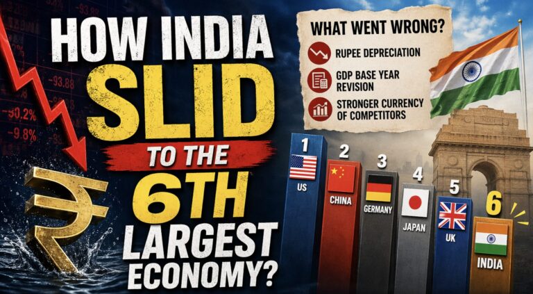How India Slid to the 6th Largest Economy