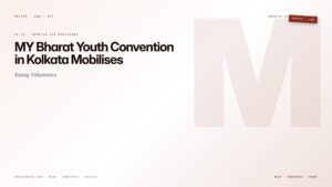 MY Bharat Youth Convention in Kolkata Mobilises Young Volunteers — featured card for Anantam IAS UPSC guide.