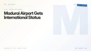 Madurai Airport Gets International Status — featured card for Anantam IAS UPSC guide.