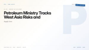 Petroleum Ministry Tracks West Asia Risks and Supply Lines — featured card for Anantam IAS UPSC guide.