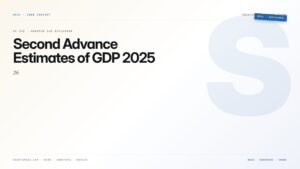 Second Advance Estimates of GDP 2025-26 — featured card for Anantam IAS UPSC guide.