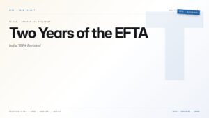 Two Years of the EFTA-India TEPA Revisited — featured card for Anantam IAS UPSC guide.