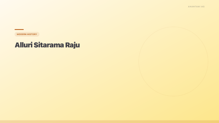 Alluri Sitarama Raju: Rampa Rebellion & Tribal Resistance - featured image for UPSC preparation
