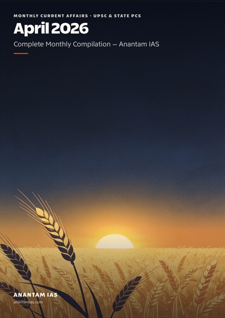 April 2026 Monthly Current Affairs PDF