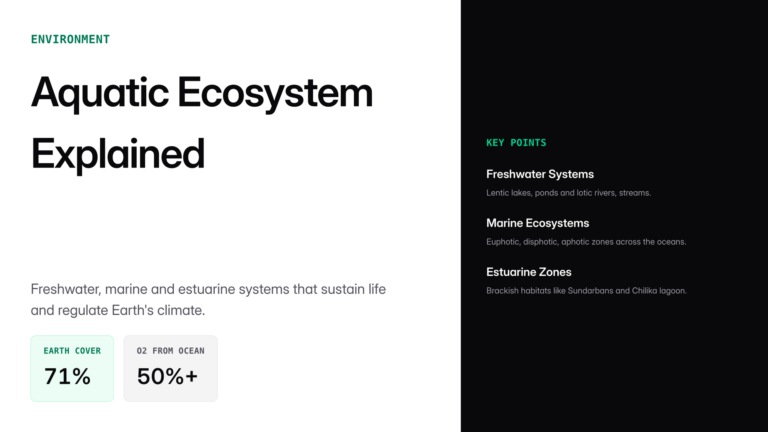 aquatic ecosystem — UPSC study guide featured image