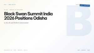 Black Swan Summit India 2026 Positions Odisha in the AI and FinTech Conversation — featured card for Anantam IAS UPSC guide.