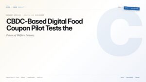 CBDC-Based Digital Food Coupon Pilot Tests the Future of Welfare Delivery — featured card for Anantam IAS UPSC guide.