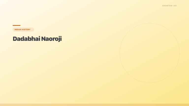 Dadabhai Naoroji: Grand Old Man of India & Drain Theory - featured image for UPSC preparation