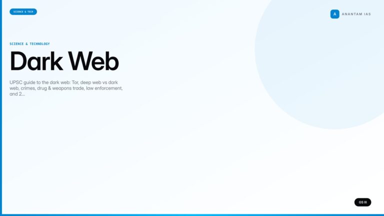 Dark Web (UPSC Science & Tech) — UPSC featured image