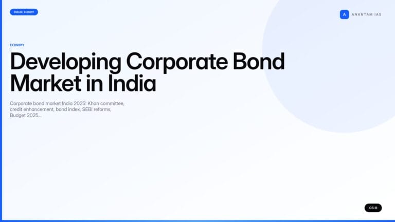 Developing Corporate Bond Market in India (UPSC Economy) — UPSC featured image