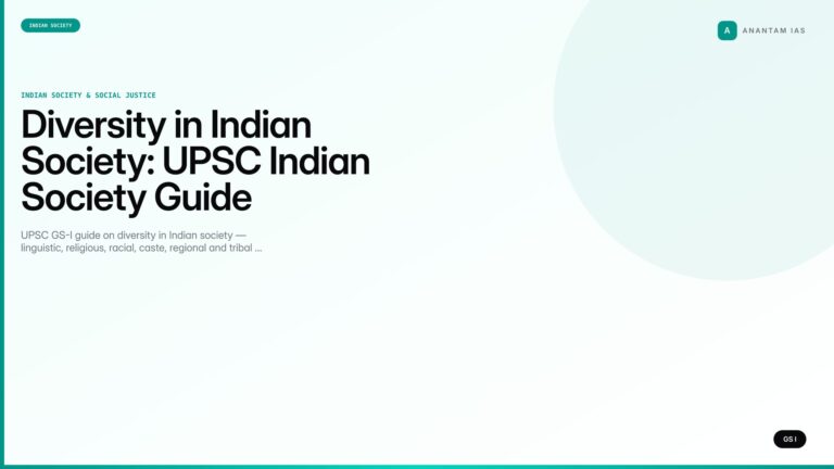 Diversity in Indian Society: UPSC Indian Society Guide — UPSC featured image