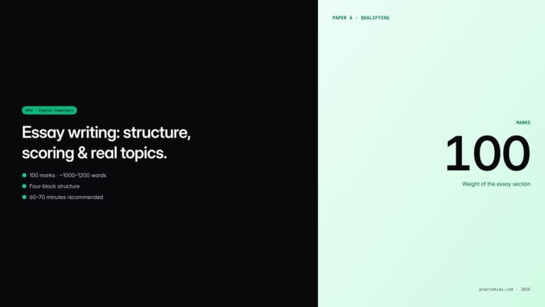 English Compulsory essay writing — UPSC guide featured image