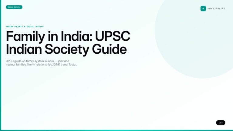 Family in India: UPSC Indian Society Guide — UPSC featured image