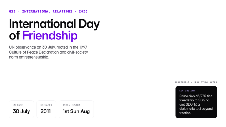 International Day of Friendship is observed on 30 July each year; explore the friendship day date, UN origins, India's f