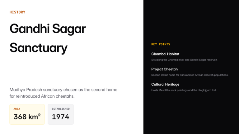 gandhi sagar wildlife sanctuary — UPSC study guide featured image