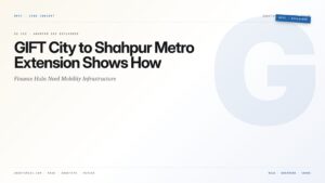 GIFT City to Shahpur Metro Extension Shows How Finance Hubs Need Mobility Infrastructure — featured card for Anantam IAS UPSC guide.