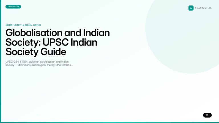 Globalisation and Indian Society: UPSC Indian Society Guide — UPSC featured image