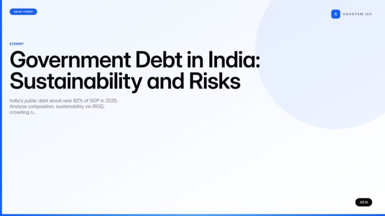 Government Debt in India: Sustainability and Risks (UPSC Economy) — UPSC featured image